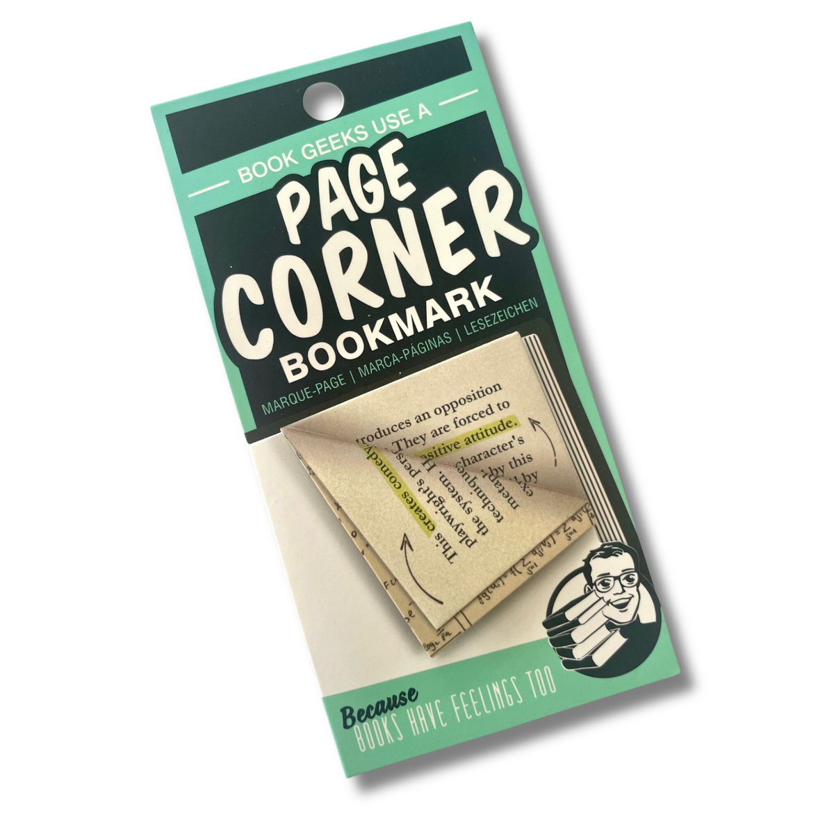 Page Corner Bookmark Hey Booklover