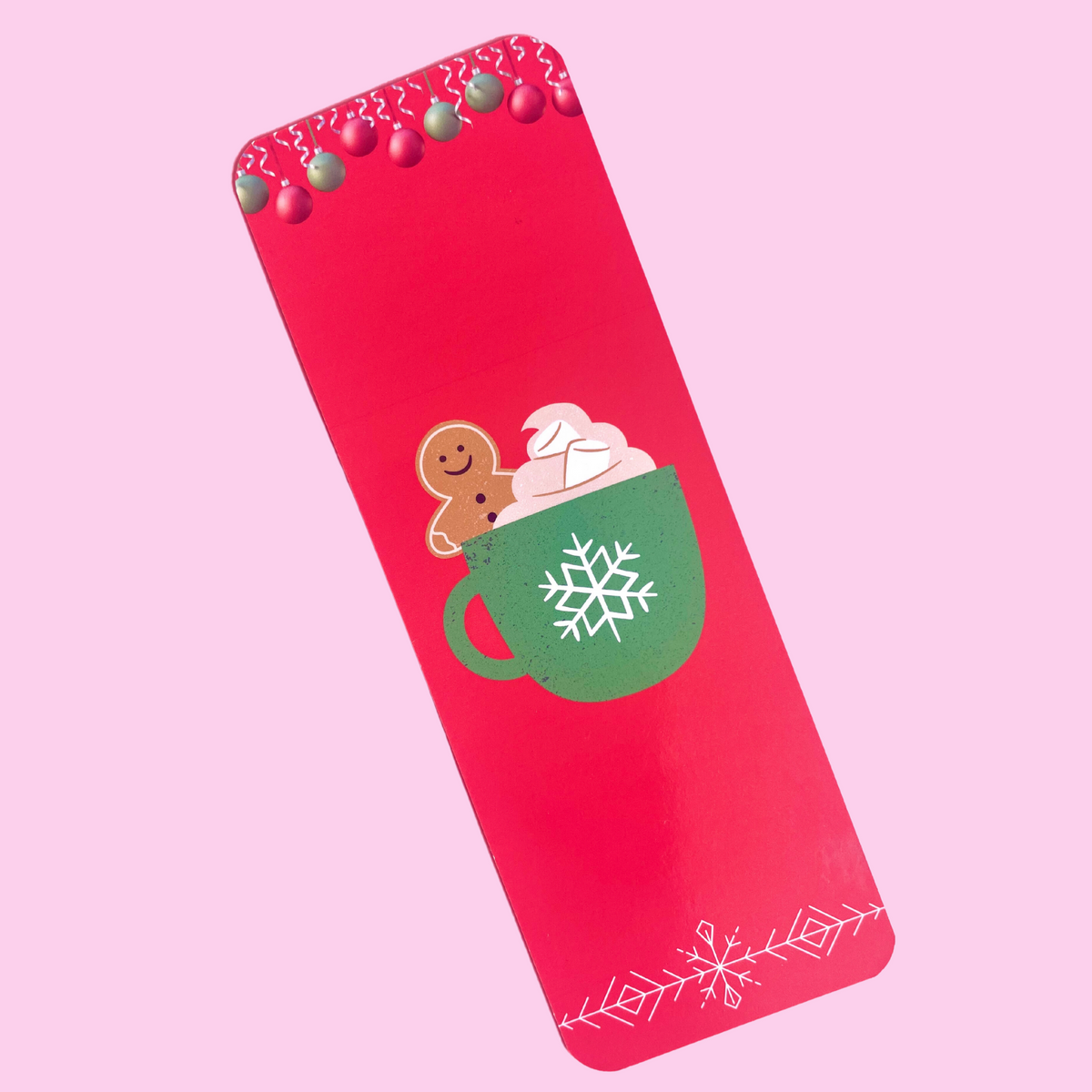 Christmas Reading Leave Me Alone Bookmark