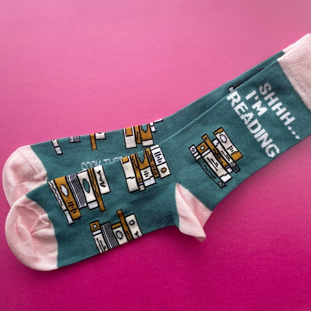 Sshh I'm Reading Socks