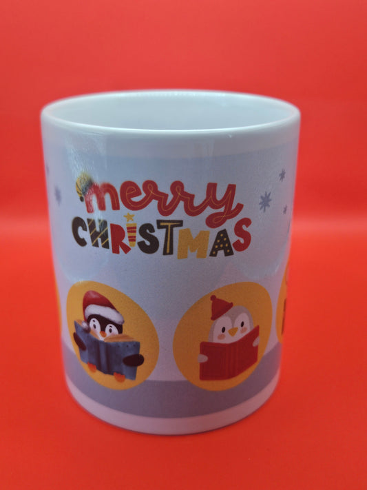 Children's Merry Christmas Booklover Mug