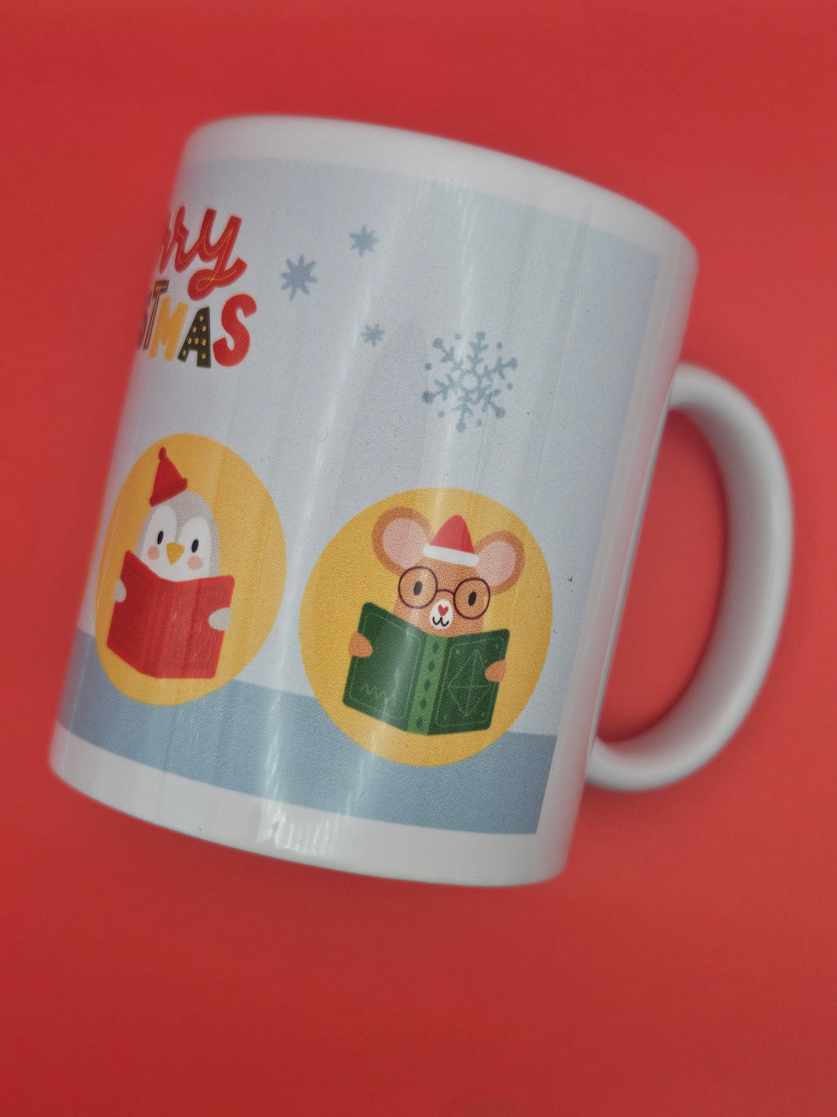 Children's Merry Christmas Booklover Mug