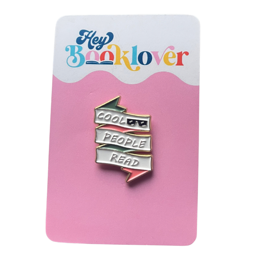 Cool People Read Pin Badge