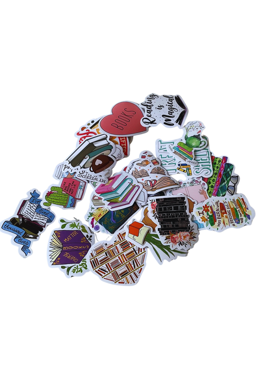 Assorted Pack of Bookish Stickers