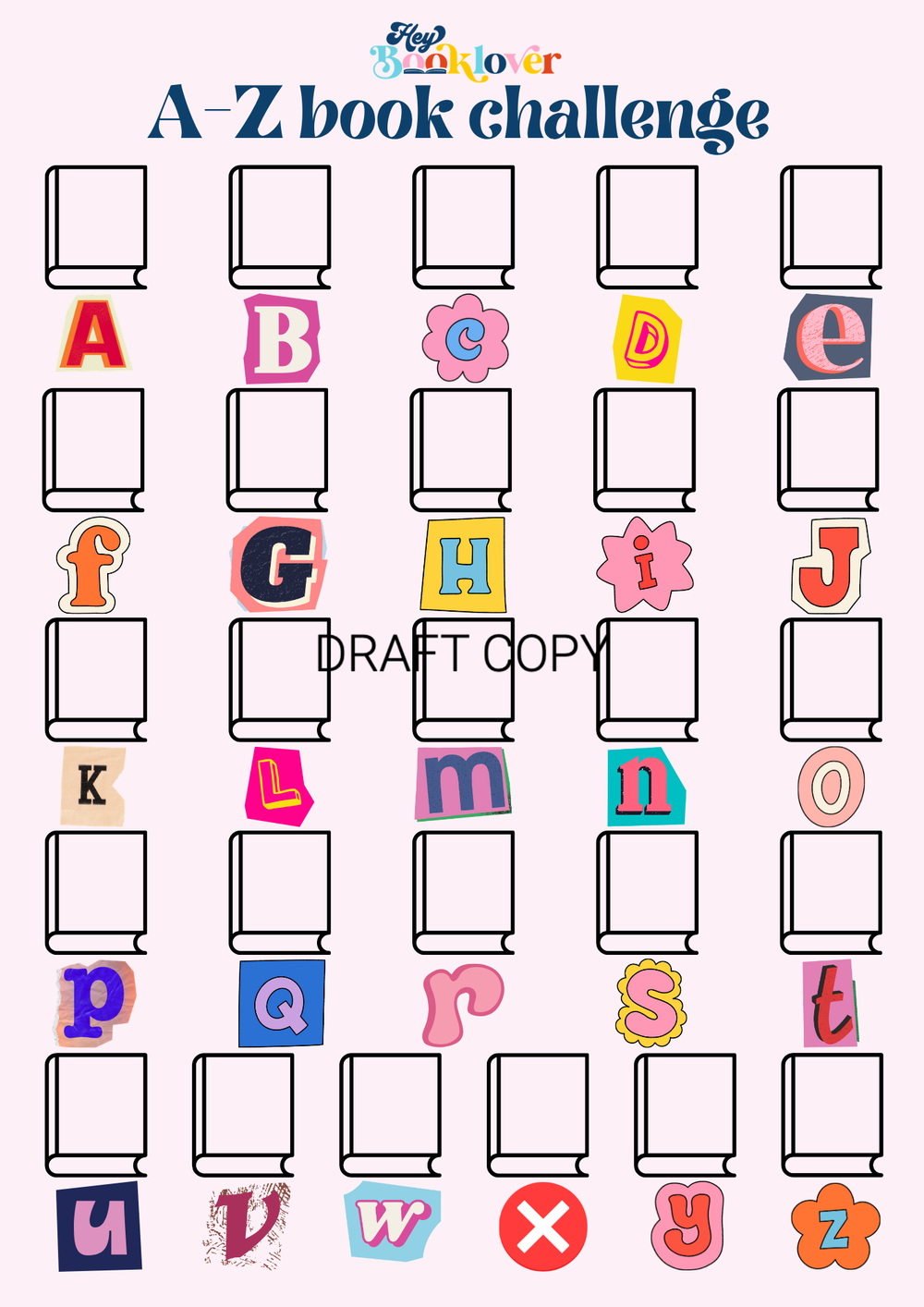 A-Z Reading Challenge Poster