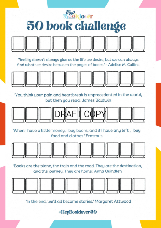 50 Book Challenge Poster